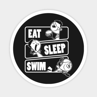 Eat Sleep Swim Repeat Swimming Lovers Gift product Magnet